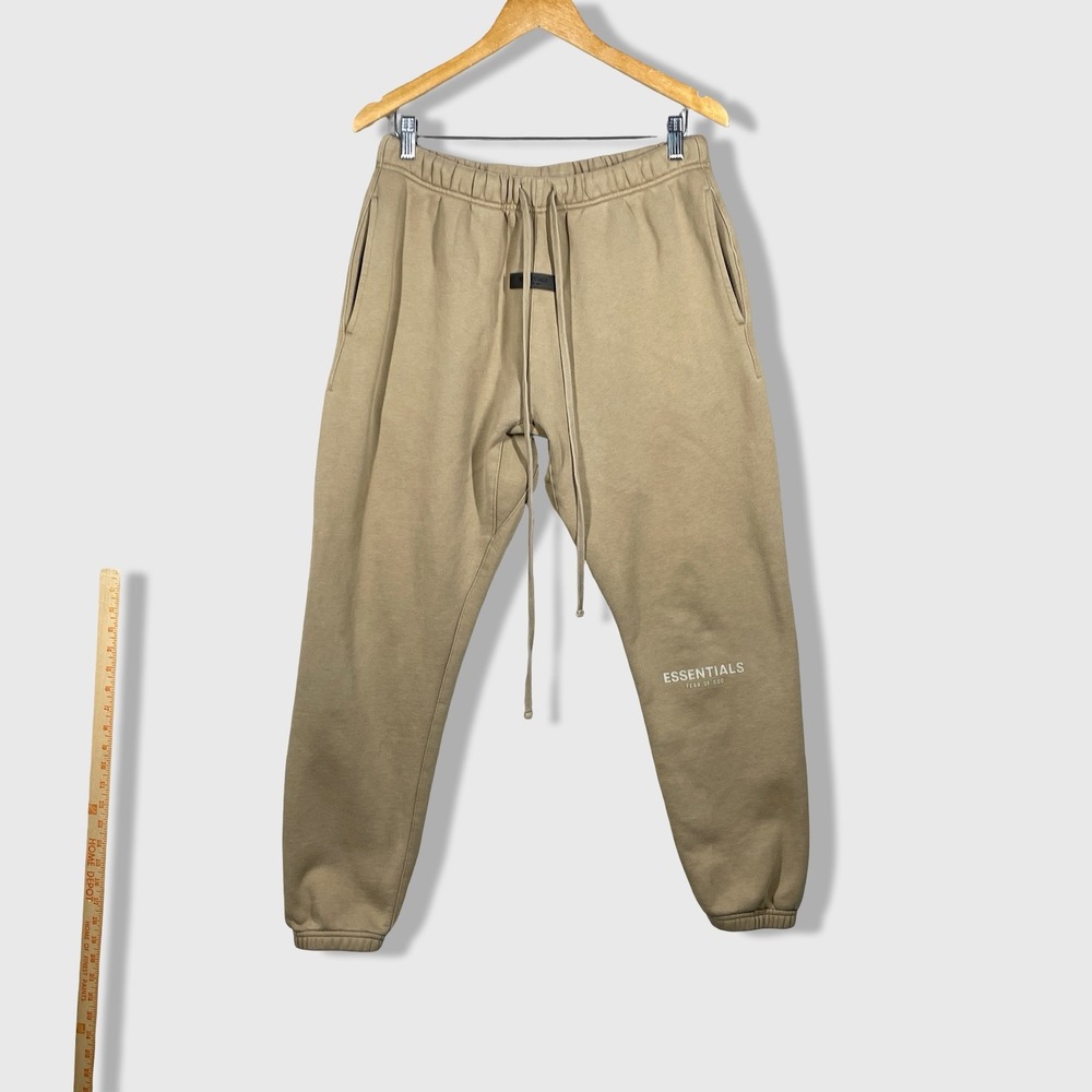 Fear of God Essentials Sweatpants Mens Size M Tan Streetwear Minimalist